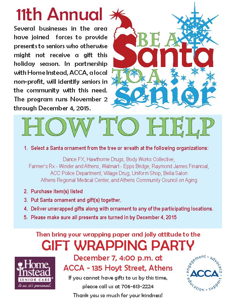 Be A Santa to A Senior